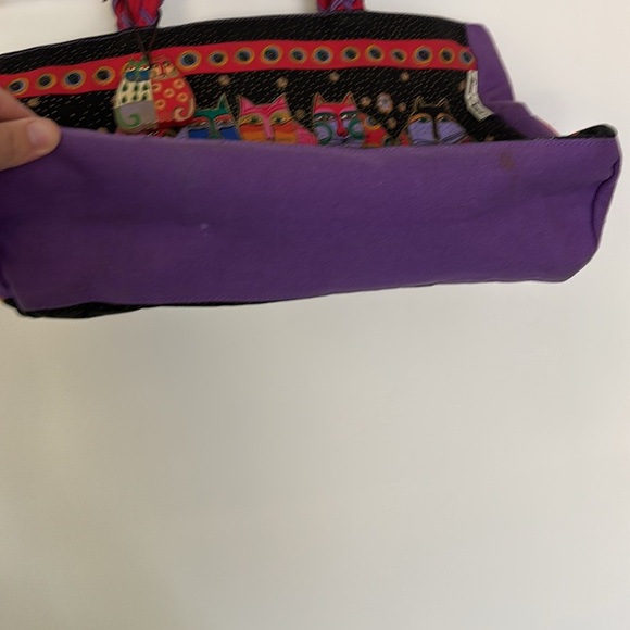 Laurel Burch Cat Tribe Sun ‘n Sand Canvas Bag - Picture 7 of 9